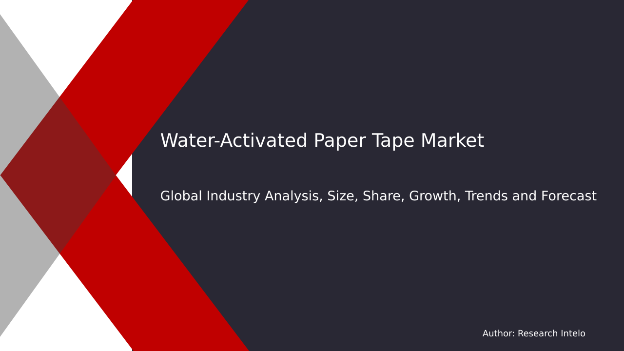 Water Activated Paper Tape Market Research Report 2033